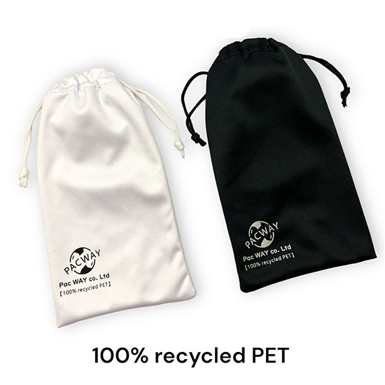 Recycled PET Microfiber Drawstring Pouches